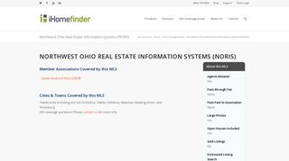 
                            7. Northwest Ohio Real Estate Information Systems (NORIS) - iHomefinder