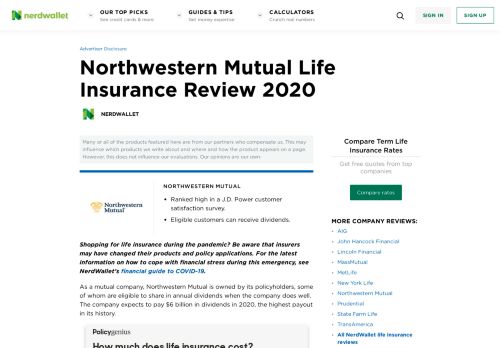 
                            12. Northwestern Mutual Life Insurance Review 2019 - ...
