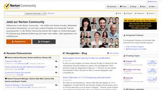 
                            9. Norton Community: Startseite