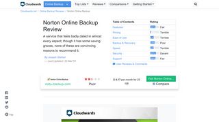 
                            7. Norton Online Backup Review - Updated 2019 - Cloudwards.net