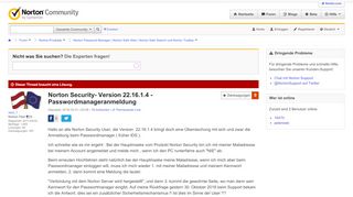 
                            9. Norton Security- Version 22.16.1.4 - Passwordmanageranmeldung ...