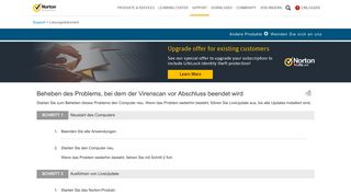 
                            12. Norton Virus Scan funktioniert nicht oder kann nicht abgeschlossen ...