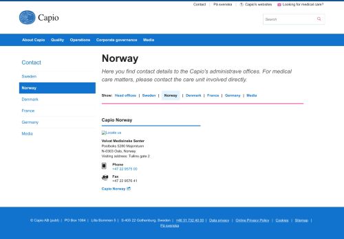 
                            3. Norway - Welcome - Capio AB