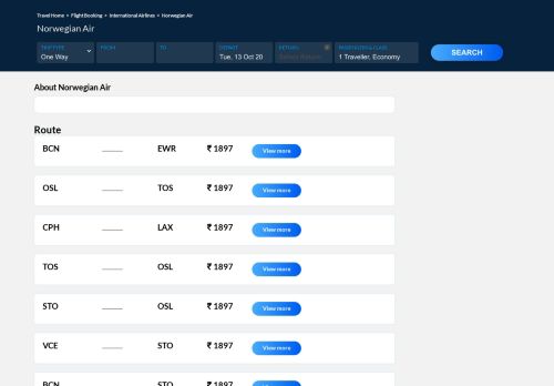 
                            11. Norwegian Air, Norwegian Air Flight Booking, Upto Rs 20,000 OFF ...