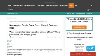 
                            10. Norwegian Cabin Crew Recruitment Process 2019 | Cabin Crew Wings