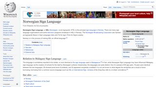 
                            8. Norwegian Sign Language - Wikipedia