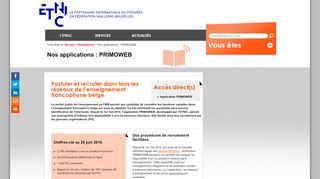 
                            3. Nos applications : PRIMOWEB - ETNIC