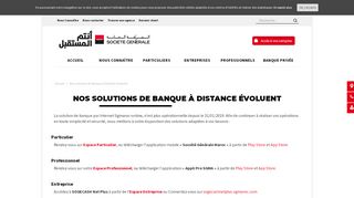 
                            11. Nos solutions de Banque à distance évoluent - Société Générale Maroc