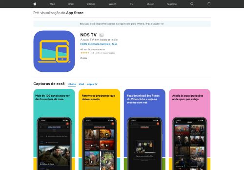 
                            6. NOS TV na App Store - iTunes - Apple