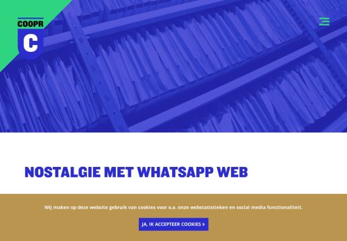 
                            6. Nostalgie met WhatsApp Web - Coopr