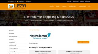 
                            12. Nostradamus koppeling met MplusKASSA speciaal voor de ... - Leza