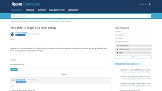 
                            6. Not able to login in a new setup - Administration - Discussions ...