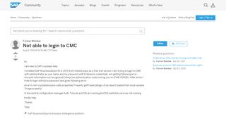 
                            11. Not able to login to CMC - archive SAP
