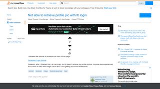 
                            6. Not able to retrieve profile pic with fb login - Stack Overflow