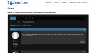 
                            11. Not getting paid my curecoin – Help – Support – Curecoin.net Forum