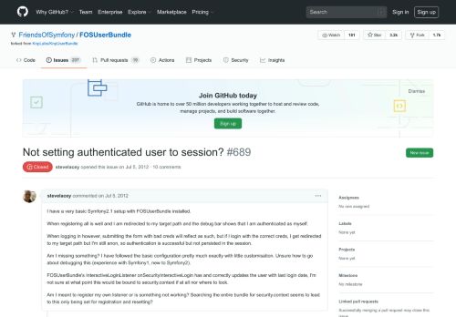 
                            5. Not setting authenticated user to session? · Issue #689 ... - GitHub