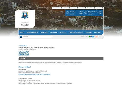 
                            3. Nota Fiscal de Produtor Eletrônica - Portal do Cidadão - Município de ...