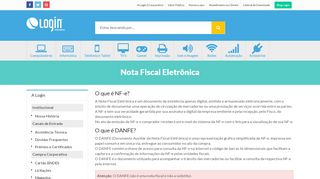 
                            3. Nota Fiscal Eletrônica - Login Informática