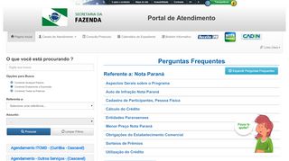 
                            7. Nota Paraná - SAC - Secretaria da Fazenda - Portal de Atendimento