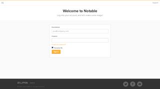 
                            10. Notable | Login