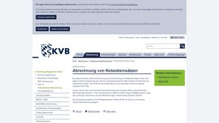 
                            2. Notarztdienst-Abrechnung - Kassenärztliche Vereinigung Bayerns (KVB)