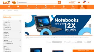 
                            11. Notebook Acer, Lenovo, Dell, HP, Asus, CCE - Melhor Preço - taQi