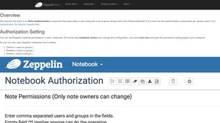 
                            9. Notebook Authorization - Apache Zeppelin