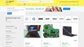 
                            4. Notebook Login Core I5 - Informática no Mercado Livre Brasil