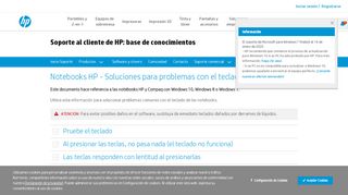 
                            7. Notebooks HP - Soluciones para problemas con el teclado (Windows ...