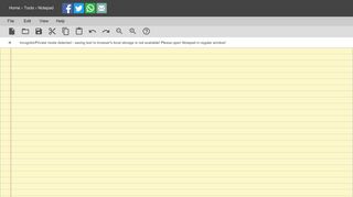 
                            5. Notepad | Online Notes free, no login required - RapidTables.com