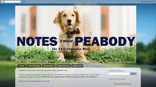 
                            7. Notes from Peabody: The UVA Application Process: Good-bye SIS ...