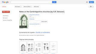 
                            11. Notes on the Cambridgeshire churches [by G.R. Boissier].