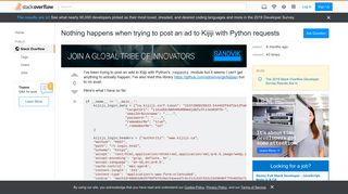 
                            9. Nothing happens when trying to post an ad to Kijiji with Python ...