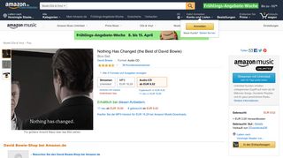 
                            11. Nothing Has Changed (the Best of David Bowie) - Amazon