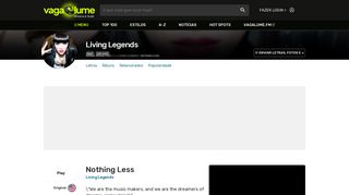 
                            11. Nothing Less - Living Legends - VAGALUME