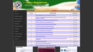 
                            10. Notice Board : Guskara Mahavidyalaya