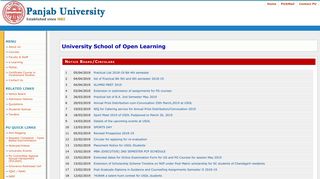 
                            4. Notice Board - University School of Open Learning Panjab University ...
