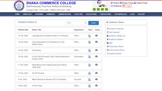 
                            2. Notice of Dhaka Commerce College