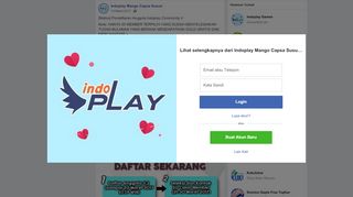 
                            4. [Notice] Pendaftaran Anggota Indoplay... - Indoplay Mango ... - Facebook