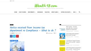 
                            11. Notice received from Income tax department re Compliance – What to ...