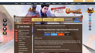 
                            13. Notice Regarding Game Login Issue [Problem Fixed] - News - A ...
