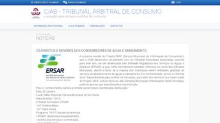 
                            9. Notícias - CIAB - Tribunal Arbitral de Consumo