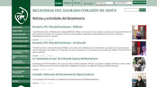 
                            9. Noticias y actividades del Bicentenario | Religious of the Sacred Heart