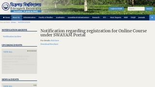 
                            11. Notification regarding registration for Online Course under SWAYAM ...