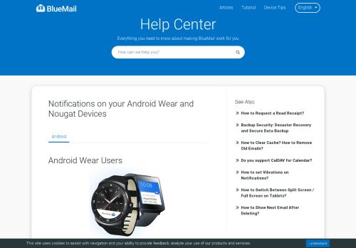 
                            3. Notifications on your Android Wear and Nougat Devices - BlueMail Help