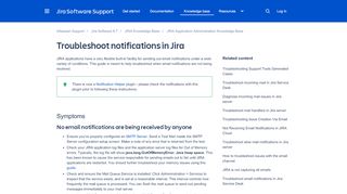 
                            4. Notifications Troubleshooting - Atlassian Documentation