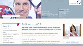 
                            7. Notifizierung im CPNP | Kosmetika | Diapharm