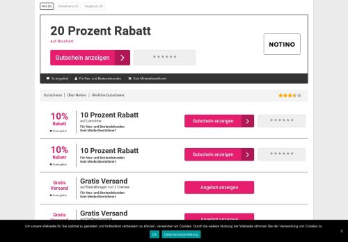 
                            12. NOTINO Gutschein Feb. 2019 ++ 5% Rabattcode & 6 weitere