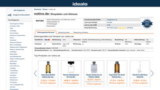 
                            10. notino.de Online-Shop aus Stuttgart: Daten, Bewertungen und ... - Idealo