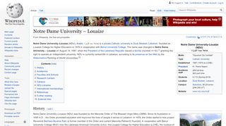 
                            3. Notre Dame University – Louaize - Wikipedia